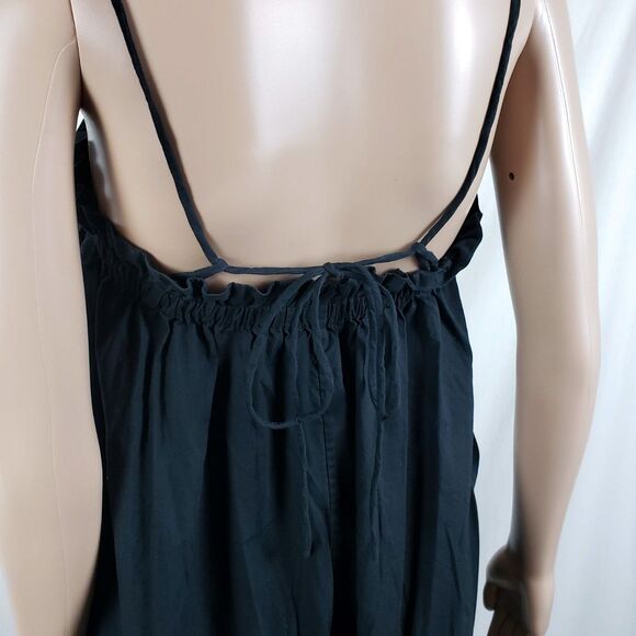 Everlane Flowy Jumpsuit Palazzo Womens XS Black Japanese Minimalist Resort Boho - Picture 4 of 12